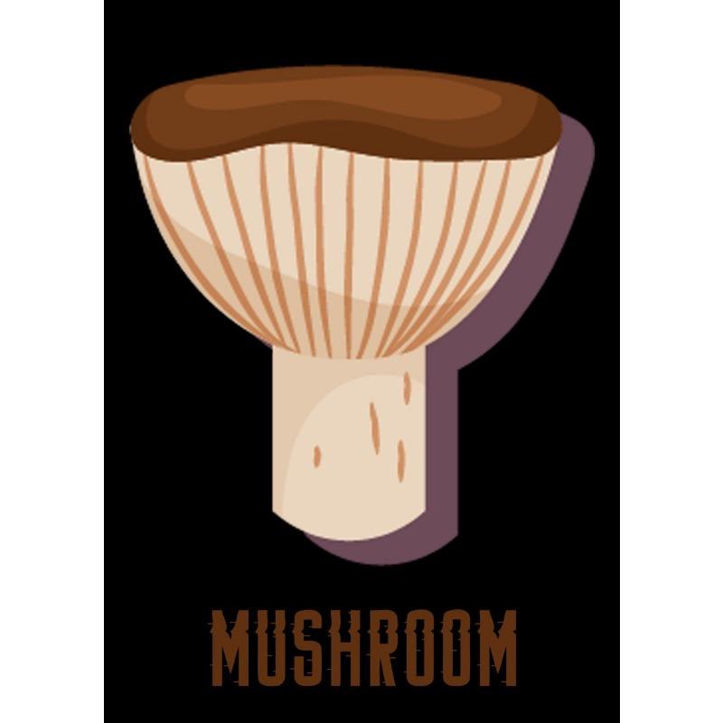 Póster de Setas Variadas Moderno Lindo Comida Seta Dibujos Animados Pintura en Lienzo Arte de Pared Imagen para Cocina Sala de Estar Decoración del Hogar