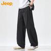 JEEP Men's Summer Pure Cotton Straight-Leg Casual Cargo Pants