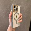 Luxury Wireless Charging Magsafe Transparent Phone Case For iPhone 11 12 13 14 15 16 Pro Max Plus Magnetic Bumper Back Cover