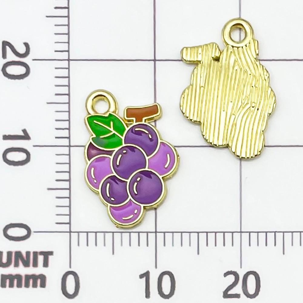 30 Colorful Fruit Enamel Pendants for DIY Jewelry - Apples, Watermelons, Cherries