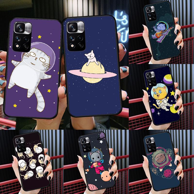 Cats In Space Case For Xiaomi Redmi Note 14 13 Pro 12 11 9 10 9S 10S 11S 12S Redmi 13C 10C 12C 14C Cover