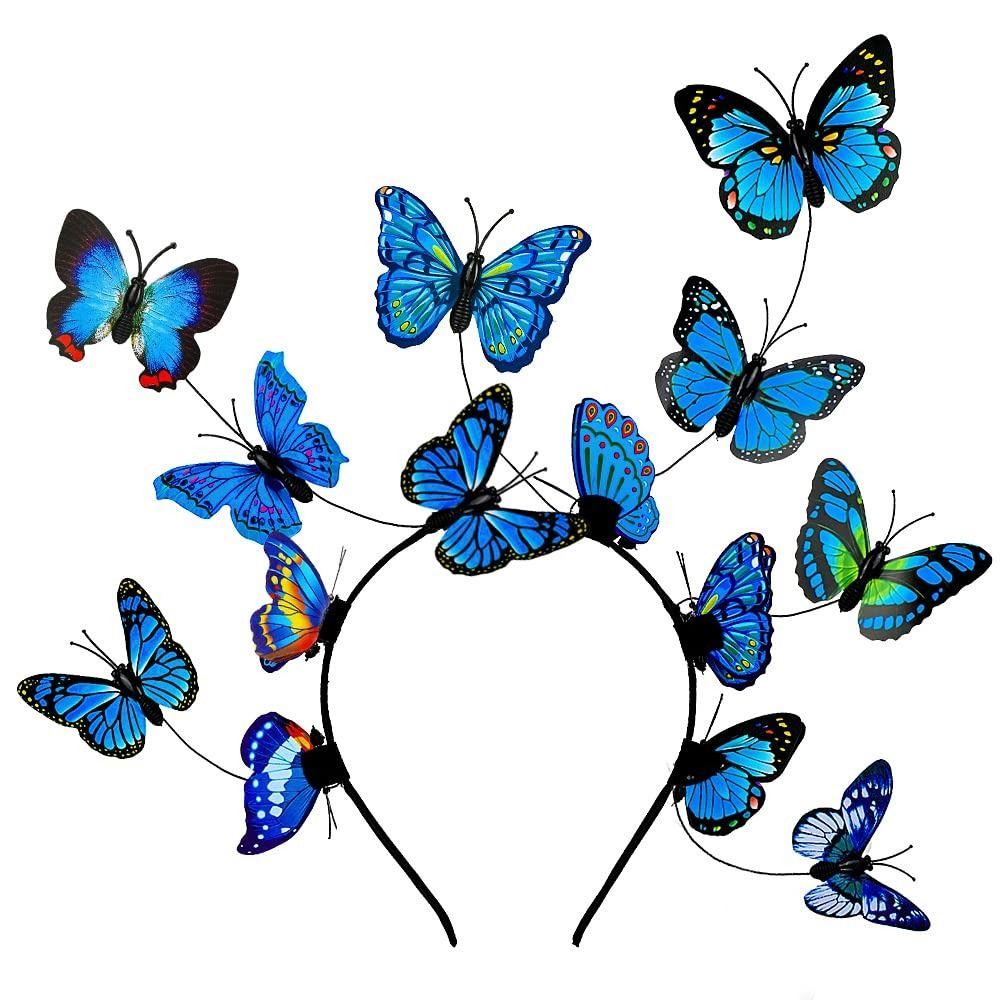 Buntes LED Leuchtstirnband LED Lichter Blinkendes Stirnband Leuchtendes Schmetterlings-Haarband Kinderspielzeug