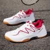 Neue Sportschuhe für Herren und Damen, niedrig geschnittene Schnürschuhe mit dicker Sohle, stoßdämpfende Tischtennisschuhe, Badmintonschuhe