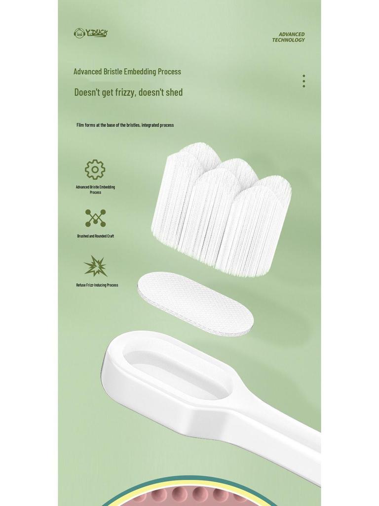 Cute Cartoon Little Lion Children's Soft Toothbrush for Ages 2-6 - Single Pack, Soft Bristles, High Quality