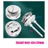 1pc ABS Toilet Water Tank Button Round Valve Toilet Flusher Dual Push Flushing Button  Closestool