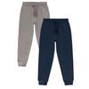 Lot 2 Children's Navy Blue and Grey Jogging Pants – Fleece – Adjustable and Pockets – 3 To 14 Years - - Blue