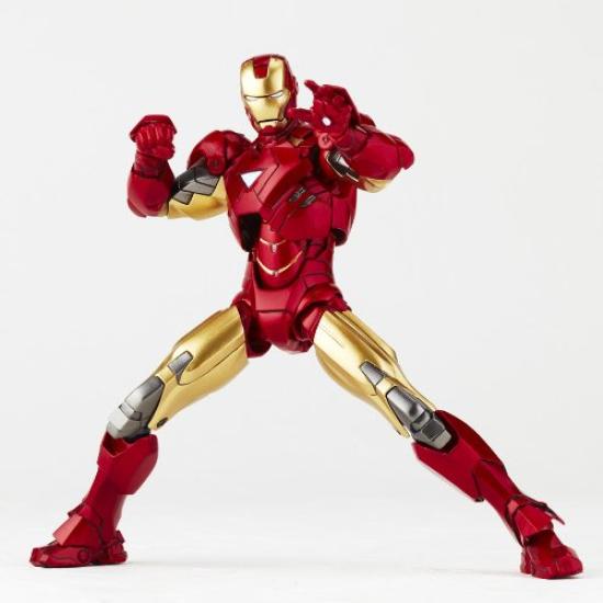 Efecte speciale Revoltech Iron Man 2 Figurină de acțiune pictată Iron Man Mark 6 Versiune nouă la pachet Legacy OF Revoltech ABS și PVC fără scară