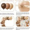 113PCS Brown Coffee Theme Birthday Balloon Garland Arch Set Suitable for Wedding Anniversary, Birthday Party Room Decoration
