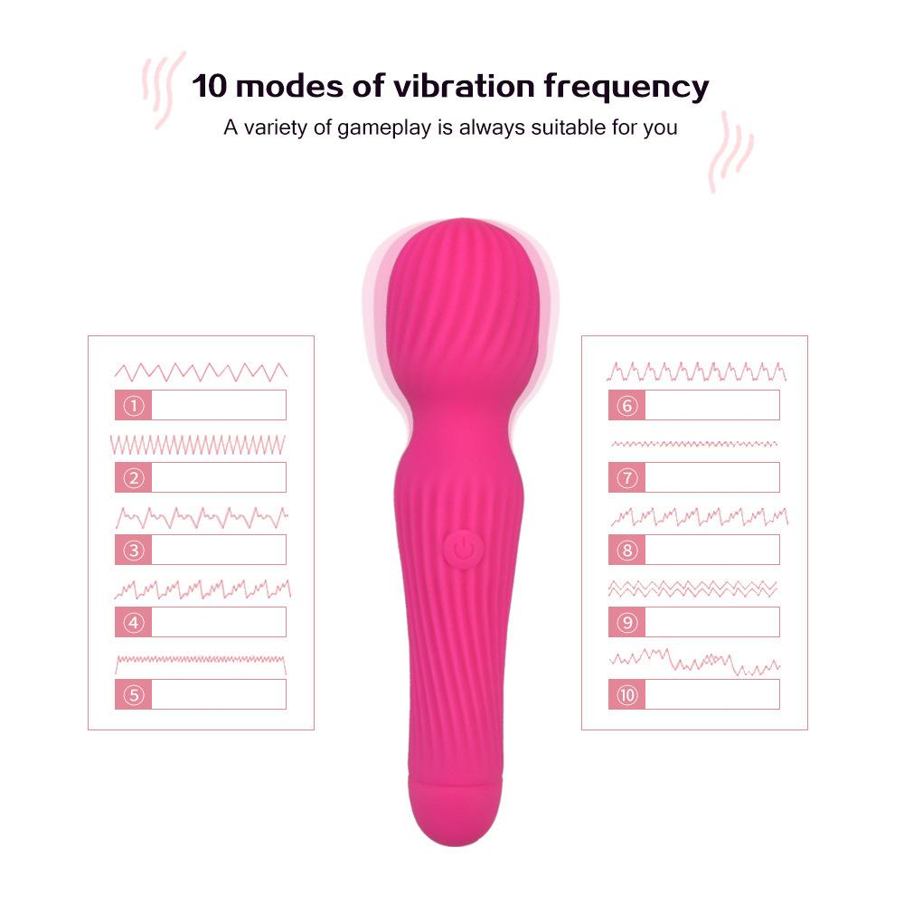 Vibrator AV mic filetat reîncărcabil, Vibrator de masaj pentru masturbare feminină, Produs pentru adulți