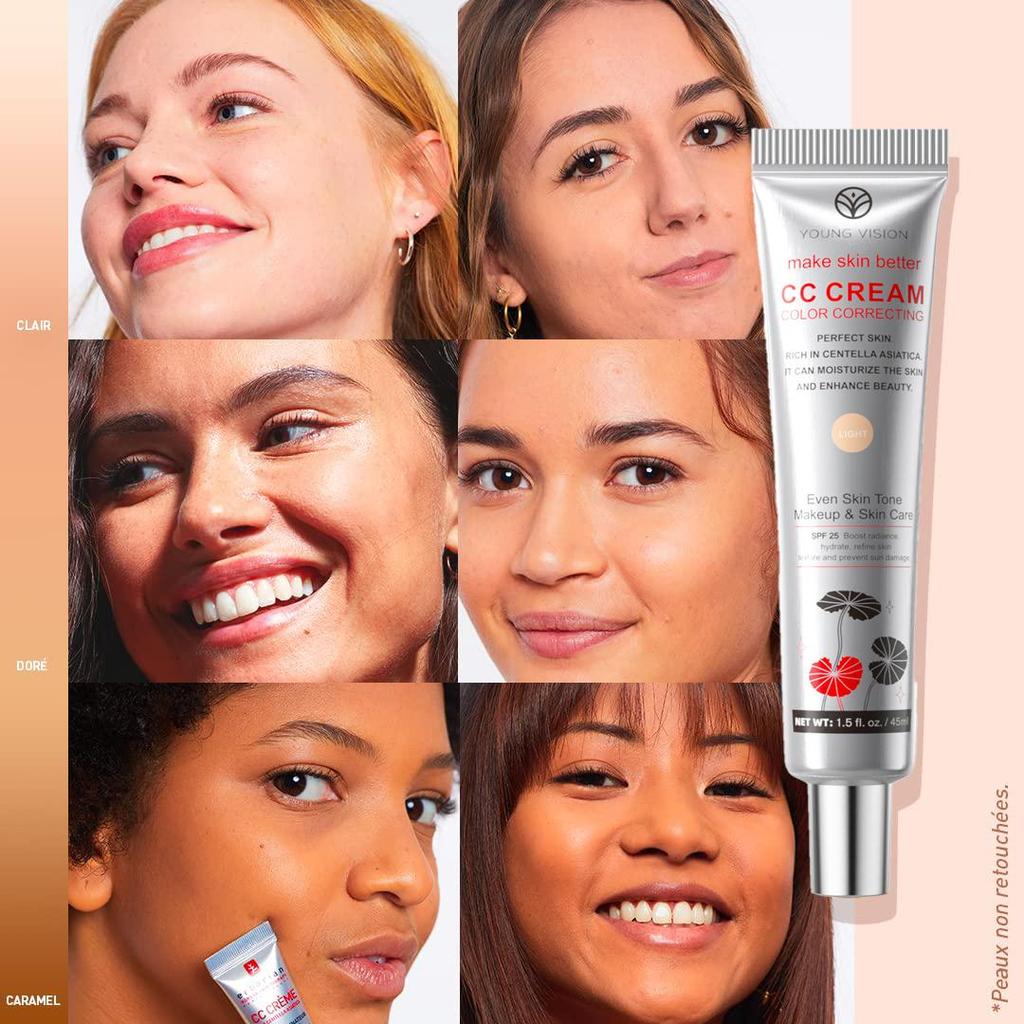 Centella CC krémový korektor Neviditelné póry Hydratační Voděodolný Make-up Primer proti pocení Přirozeně dlouhotrvající dámský make-up Tónovaná báze
