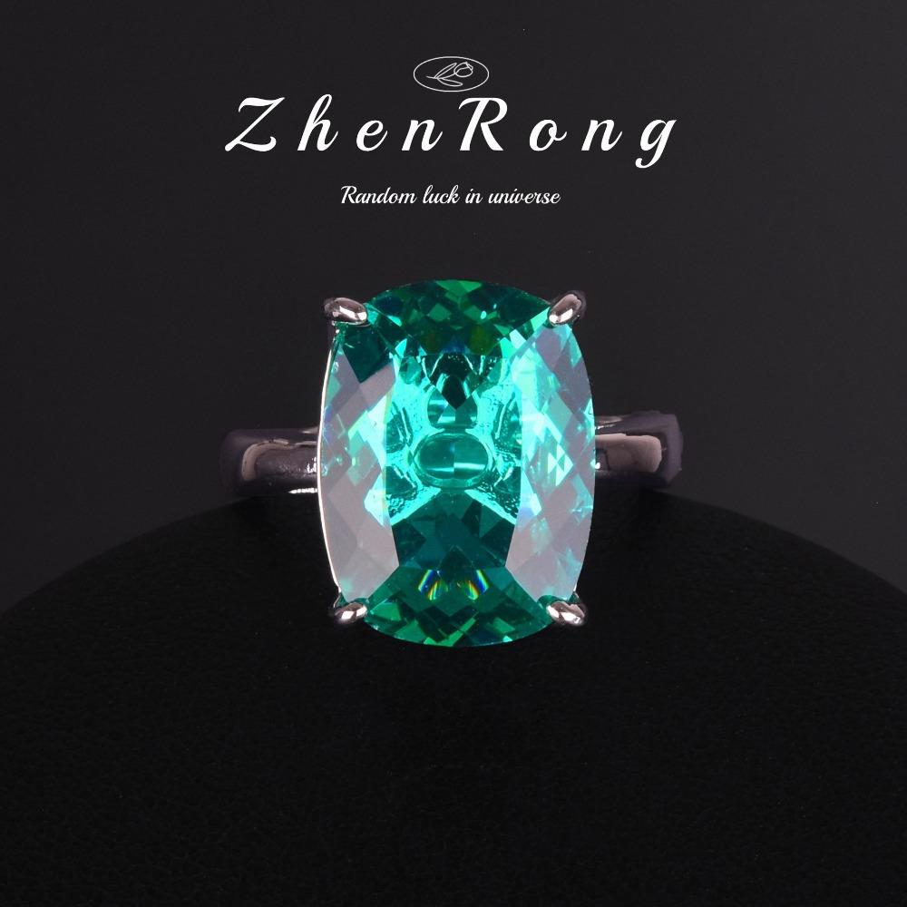 20 Karat Aquamarin Topas Halskette Paraiba Ring Königsblau Gelber Diamant Schmuckset für Damen