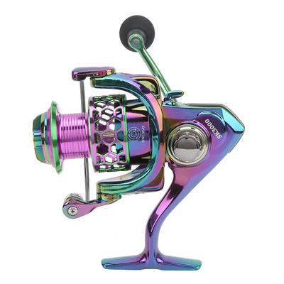 Lure Spinning Reel Metal Spinning Fishing Wheel Gapless 5.0:1 Speed Ratio Fishing Reel for Freshwater Saltwater SK3000