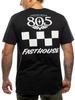 Fasthouse Herren 805 Foundation Kurzarm Mittelschweres T-Shirt Motocross Logo Tee