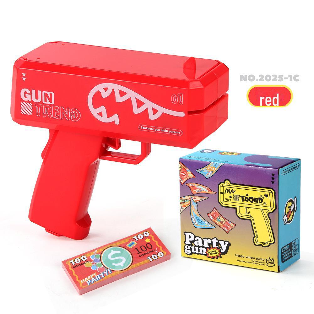 60-Electric Money Spray Gun: Unique Toy Shooting US Dollar Bills