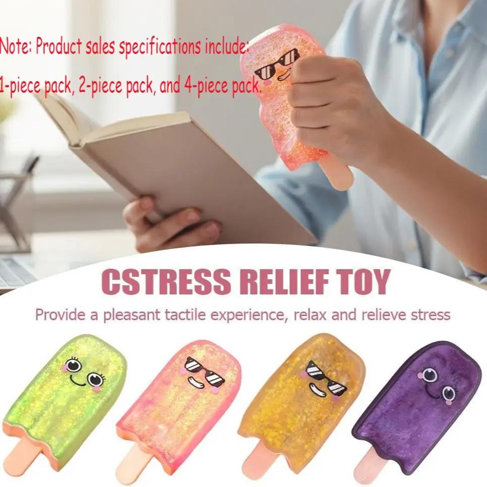 

Ice Pop Gummy Squishy Toy,Colorful Stress Relief Toy, Anxiety‑Soothing Sensory Toy,Summer Relaxation Toy for Kids&Classroom Calm