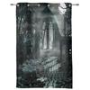 Halloween Architecture Horror Night Curtains Bedroom Living Room Drapes Kitchen Children Window Curtain Home Decor Made Of Polyester Great Treatment