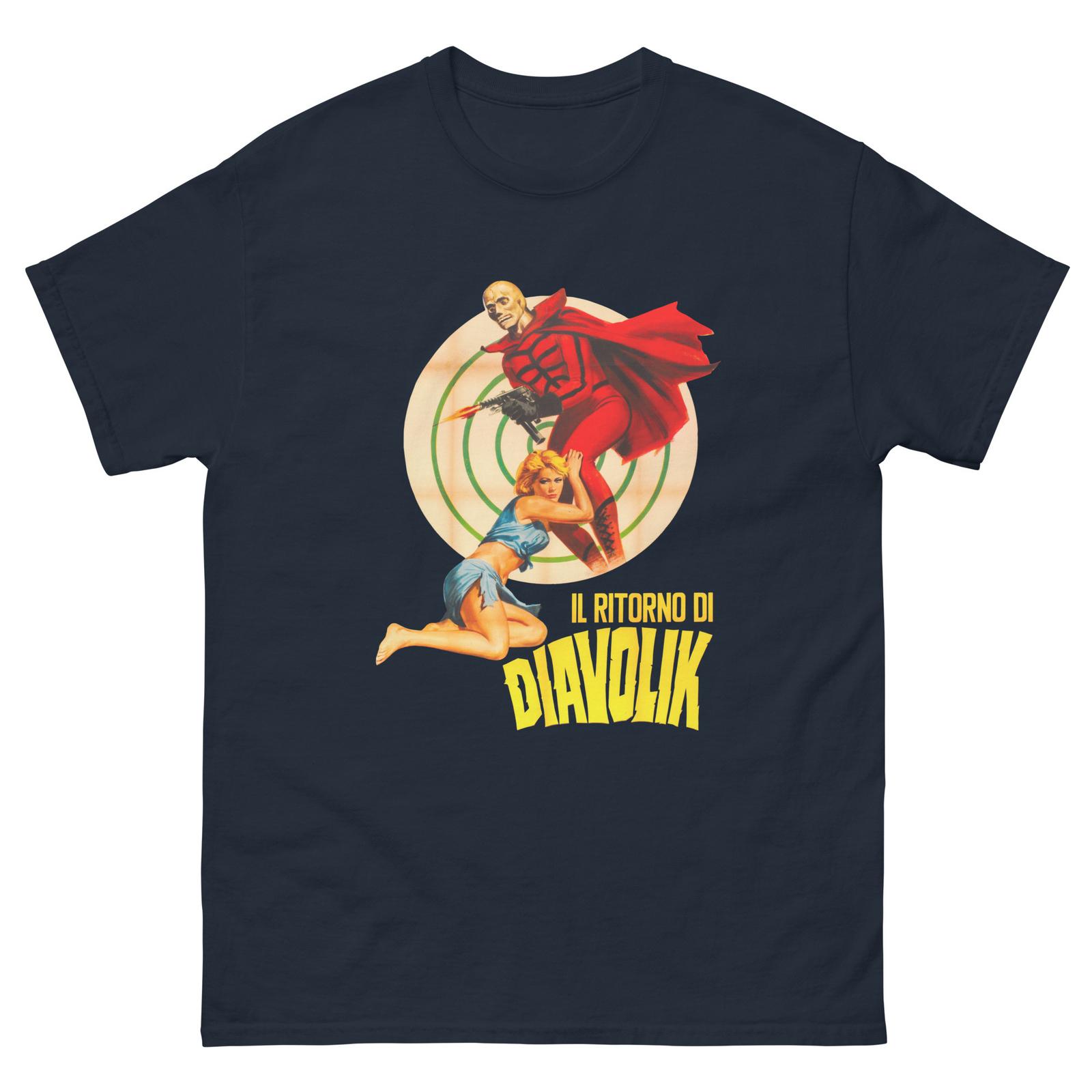 Diavolik T Shirt | Vintage Italian Comic Book Art | Retro Graphic Tee XXXXL