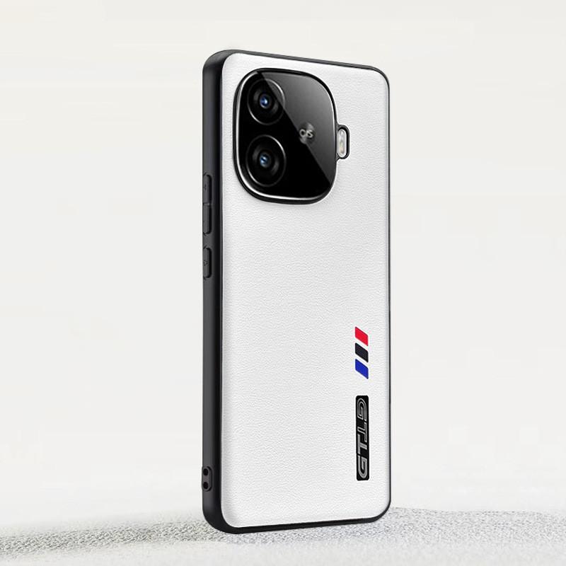 For IQOO Z9 IQOO Z9 Turbo IQOO Co-branded BMW GT Design Tech Leather Shock Proof Case