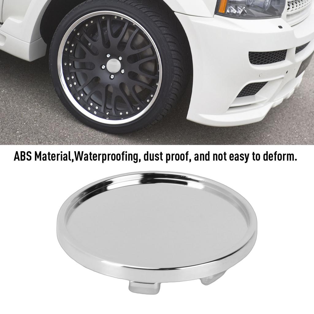 4PCS Wheel Center Caps Waterproofing Multifunctional 62mm OD 47.5mm ID Replacement for Discovery Evoque Defender Silver