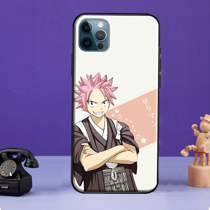 Fairy Tail Natsu Case For iPhone XR X XS Max SE 2020 7 8 Plus Phone Cover For iPhone 11 14 12 13 Pro Max Mini