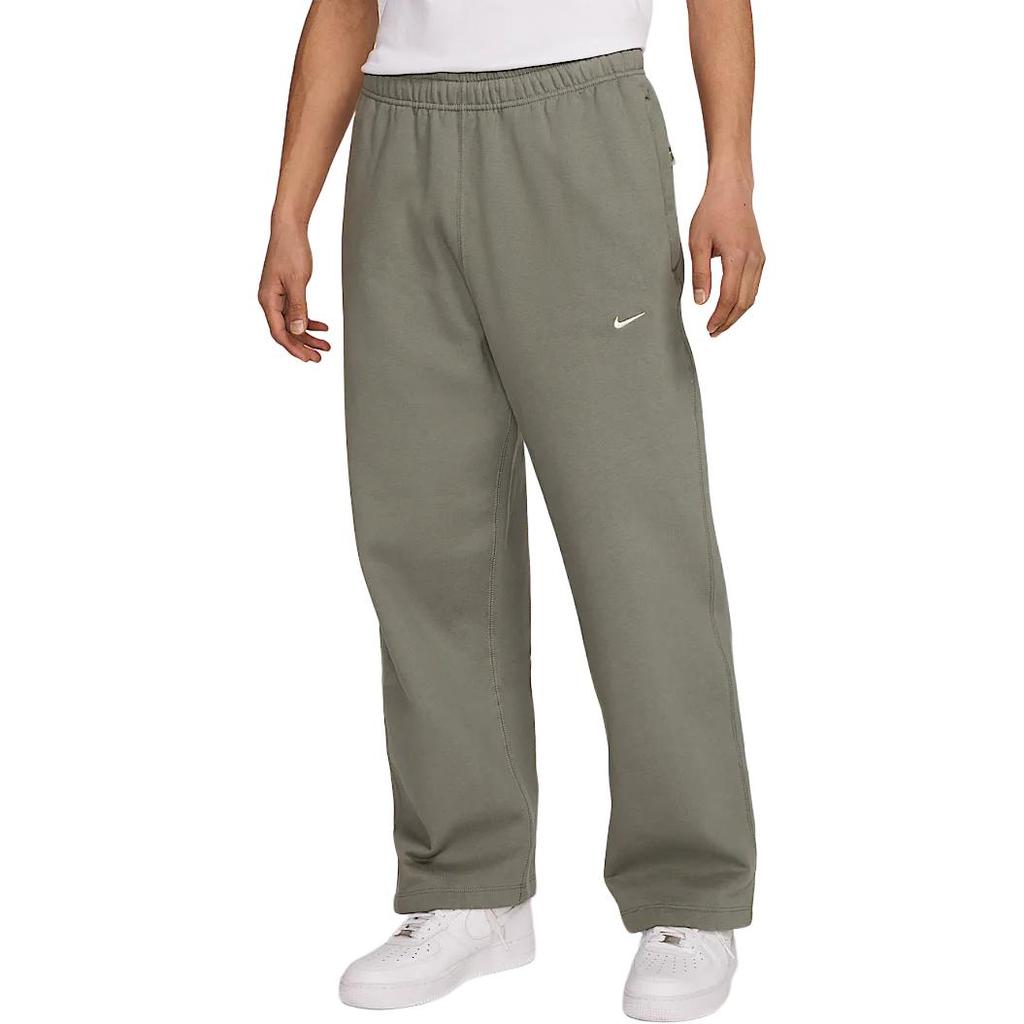 Nike Logo Loose Fit Lace-Up Casual Pants Men bottoms Light-Army-Green FN3343-320