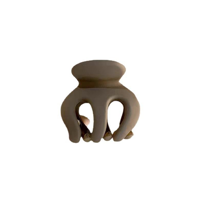1PZ Pinza per Capelli in Acrilico Opaco a Forma di Zucca Semplice per Coda di Cavallo Alta Mini Testa a Sfera Accessori per Capelli