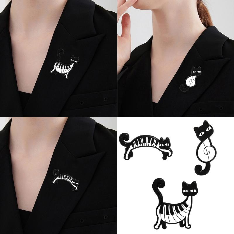 Fashion Cats Brooch Fun Animal Pin Unique Brooch Animal Shape Bagde Suitable for Everyday Wear or Special Occasions