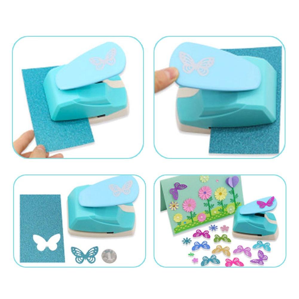 DIY Paper Cutting Butterfly Hole Punch New Scrapbooking Handmade 3D Shape Board Punch ABS Plastic Kid Hole Punch Children
