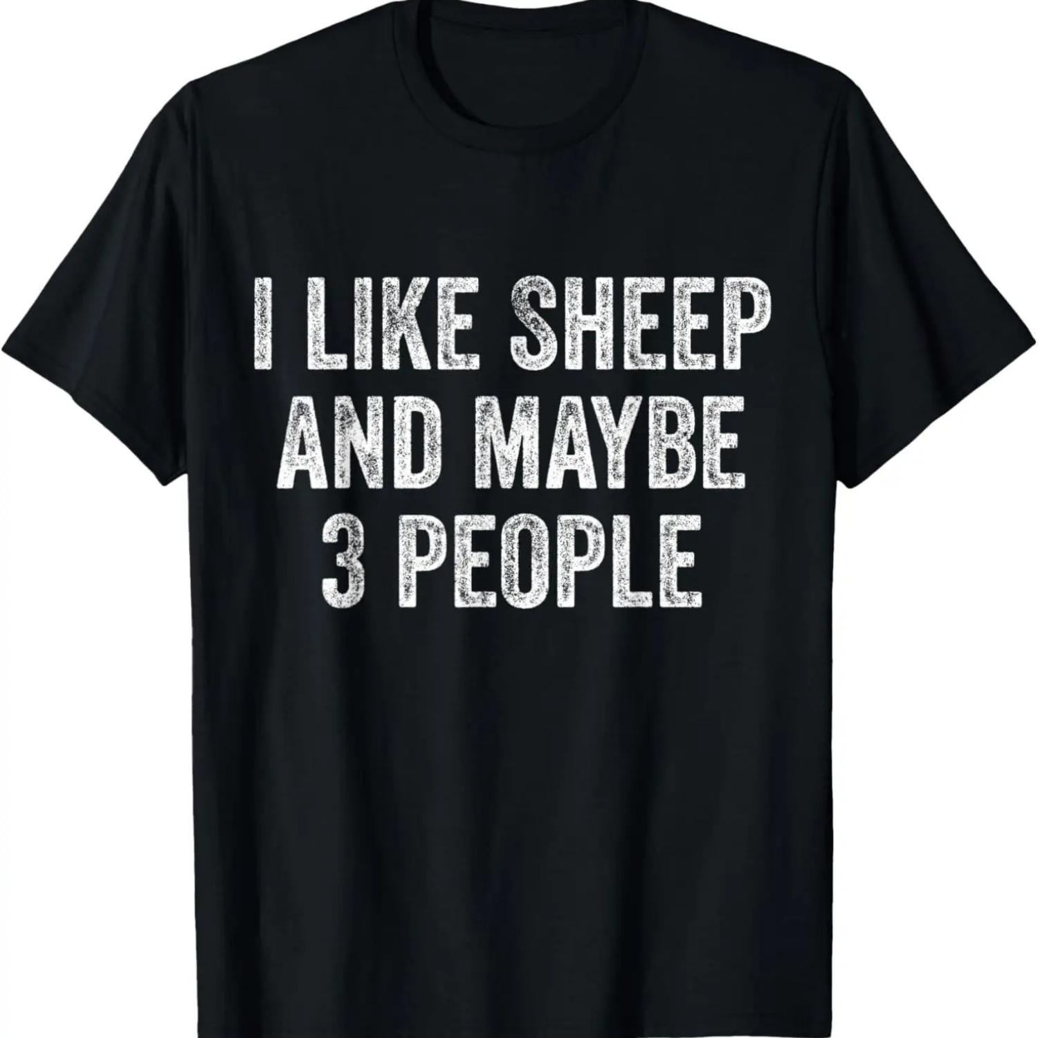 Sheep T Shirt Funny Sheep Shirt Sheep Gifts Sheep Lovers T-Shirt XXXXXL чёрный