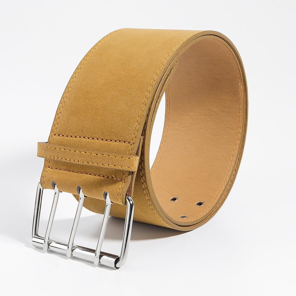 

Трендовый широкий ремень из замшевой кожи, роскошный дизайн, панк-пояс на талию, ретро ремни для брюк и платьев, подарки верблюд