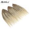 Edles Häkelhaar Locken Haar Wasserwelle 24 Zoll 300g Ombre Blond Twist Häkelhaar Zopf Haar Deep Wave Flecht Haarverlängerung