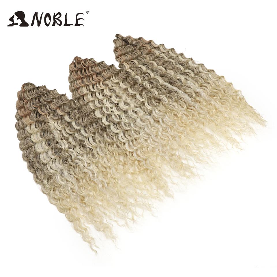 Edles Häkelhaar Locken Haar Wasserwelle 24 Zoll 300g Ombre Blond Twist Häkelhaar Zopf Haar Deep Wave Flecht Haarverlängerung