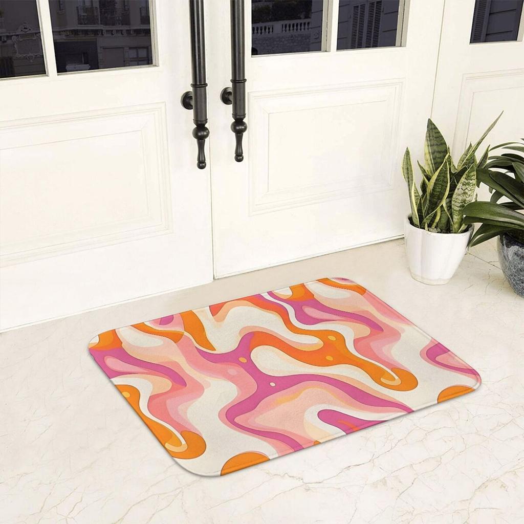 1PC POP Arts Pattern Kitchen Rugs Non-Slip Home Door Mats Pop design Bathroom Rugs Bath Mat Carpet for Home Sink Laundry Decor
