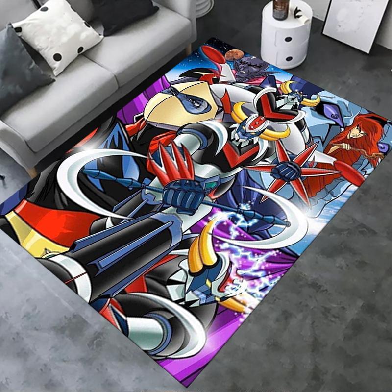 2025 New Grendizer Goldorak Anime Carpet Rug for Living Room Bedroom Home Sofa Decoration,Kids Play Non-slip Floor Mat 30