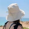 New Summer Cotton Wide Brim Bucket Hat Outdoor Trendy Lightweight Anti Uv Women Fisherman Caps Sunscreen Travel Beach Panama Cap