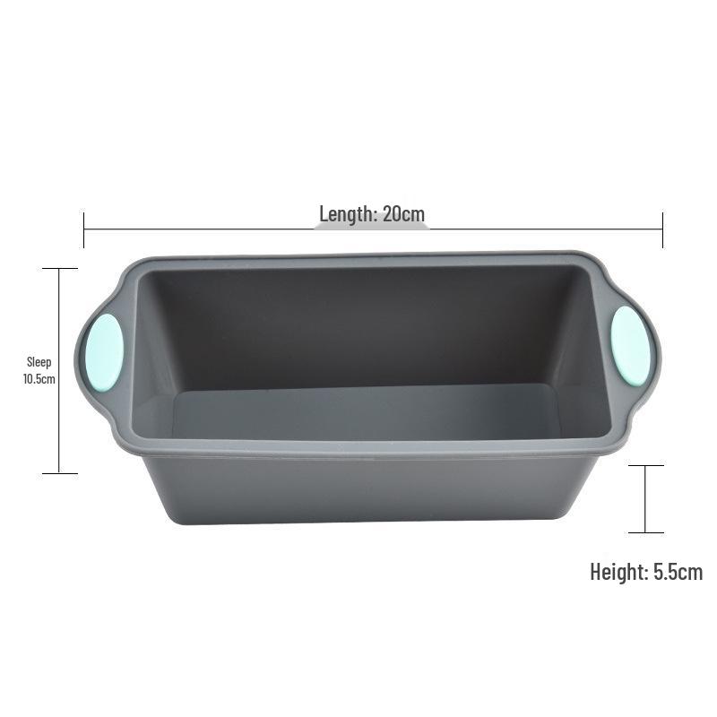 Heat-Resistant Silicone Baking Molds: Round & Rectangular for DIY Cake, Bread, and Toast
