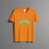 Summer New Unisex Versatile Pure Cotton T-shirt Fashionable Casual Round Neck Top Breathable Loose Fit Print Short Sleeved Shirt