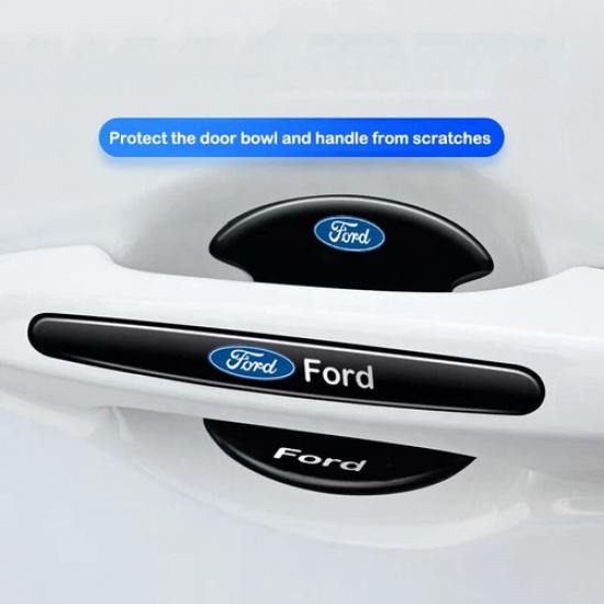8PCS Invisible Car Door Handle Bowl Anti-Scratch Protector Sticker For  Ford New