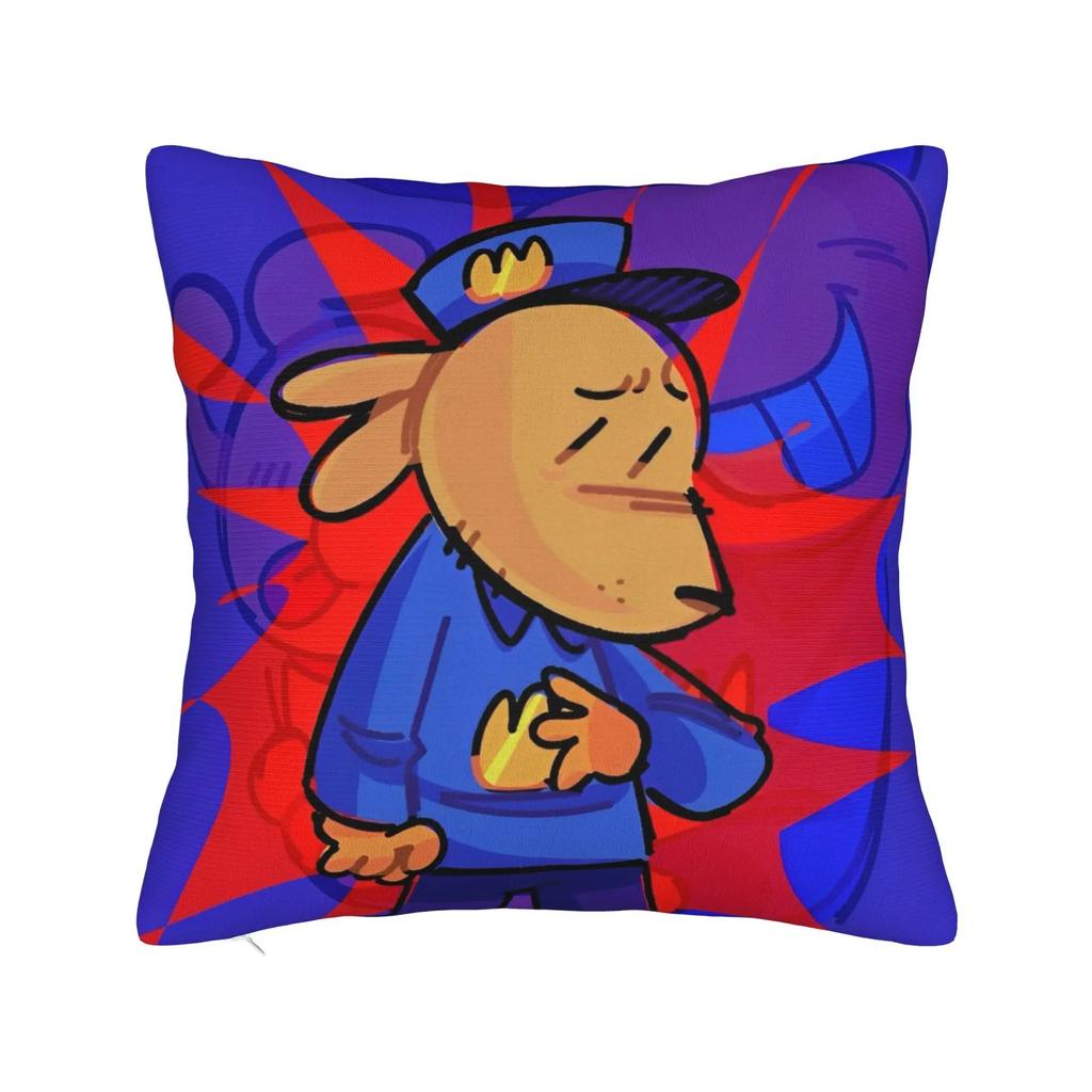 1 Stück Cartoon-Kissenbezug, Polyester 2D beidseitiger Druck, Kräftiges Pop-Art-Stil-Design, Perfektes Geschenk für Cartoon-Liebhaber & Freunde,