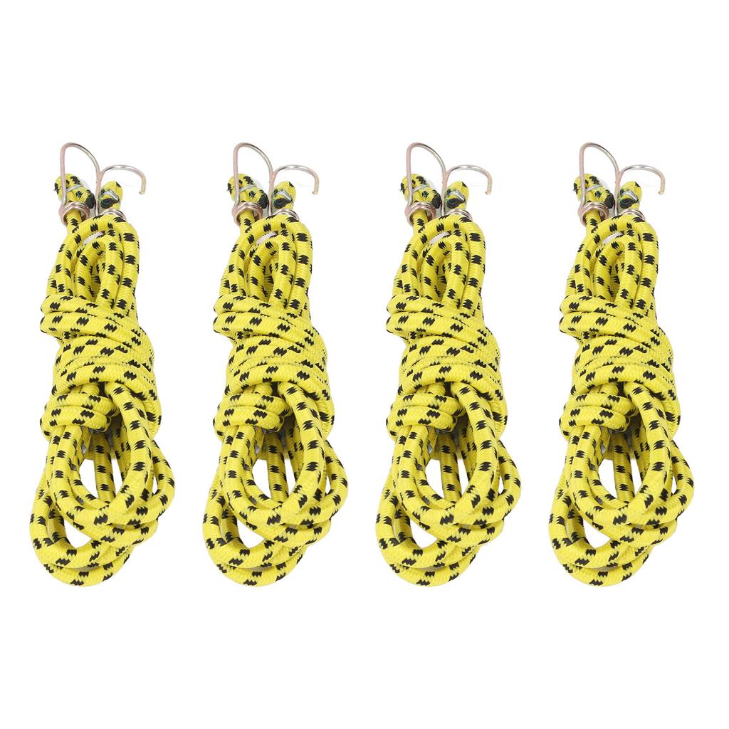 10PCS Rubber Elastic Rope with Hook Heavy Duty Tie Down Stretch String for Binding Packaging Securing Projects