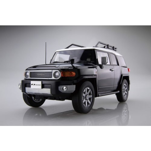 Fujimi Model 1/24 Scale NEXT Series No. 9 EX-1 Toyota FJ Cruiser (Two-Tone Black) Pre-Colored Plastic Model Car NX9EX-1