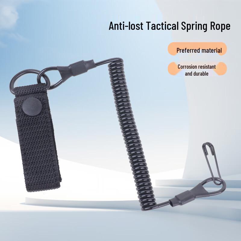 Tactical Anti-Cut Spring Gun Lanyard