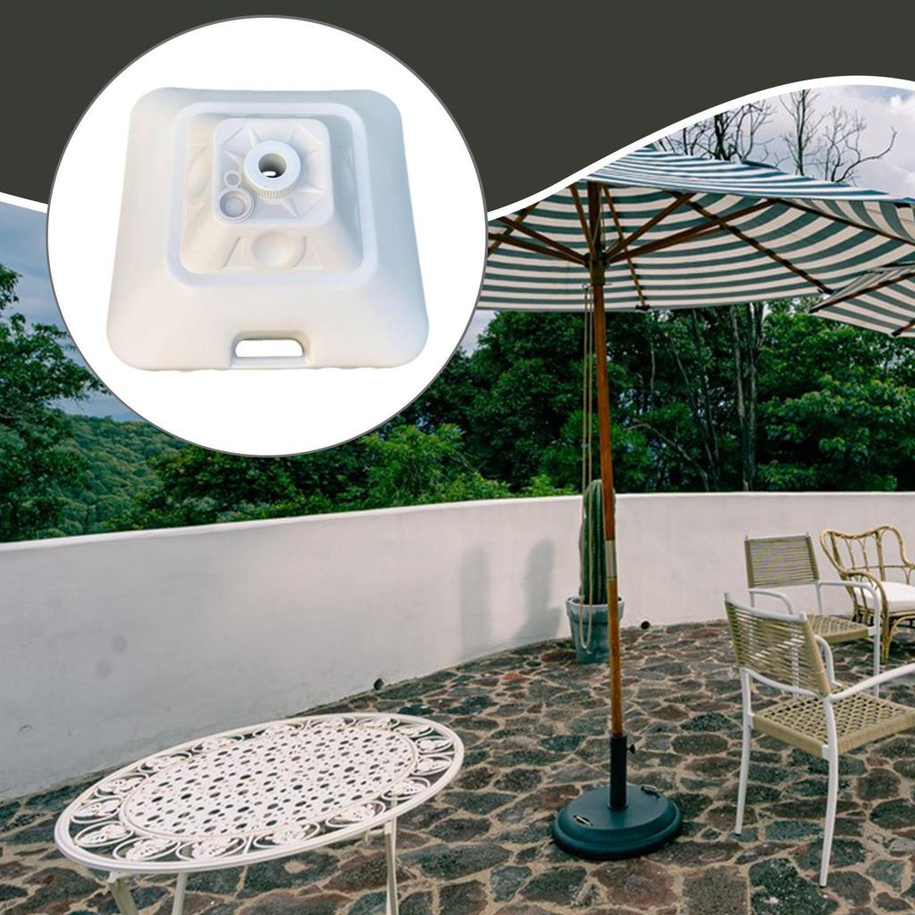 Patio Umbrella Base Pole Holder Fillable Accessories Water Filled Stand for Deck Fishing