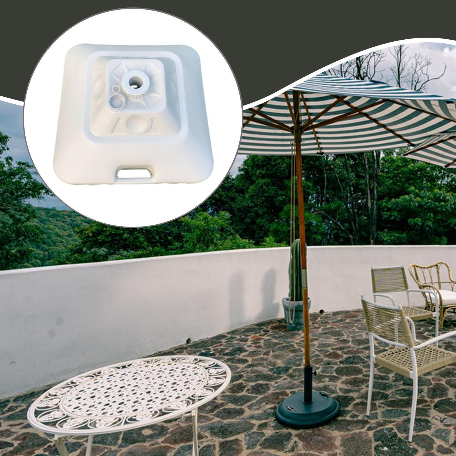 

Подставка для шеста уличного зонта, наполняемая, аксессуары, наполняемая водой подставка для террасы, рыбалки White 30L