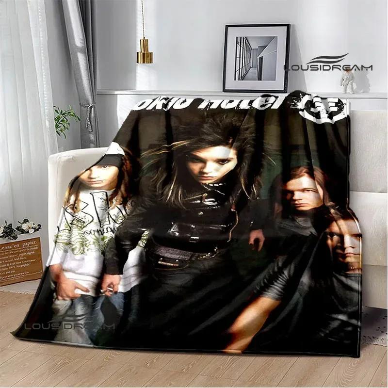 Rock band Tokio Hotel Printed blankets Picnic blanket Flange Warm blanket Home travel blankets bed linings birthday gift
