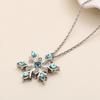 Elegant Snow Pendant Necklace for Women Elegant Snowflake Pendant Jewelry Accessories Birthday Party Gift Couple Gifts
