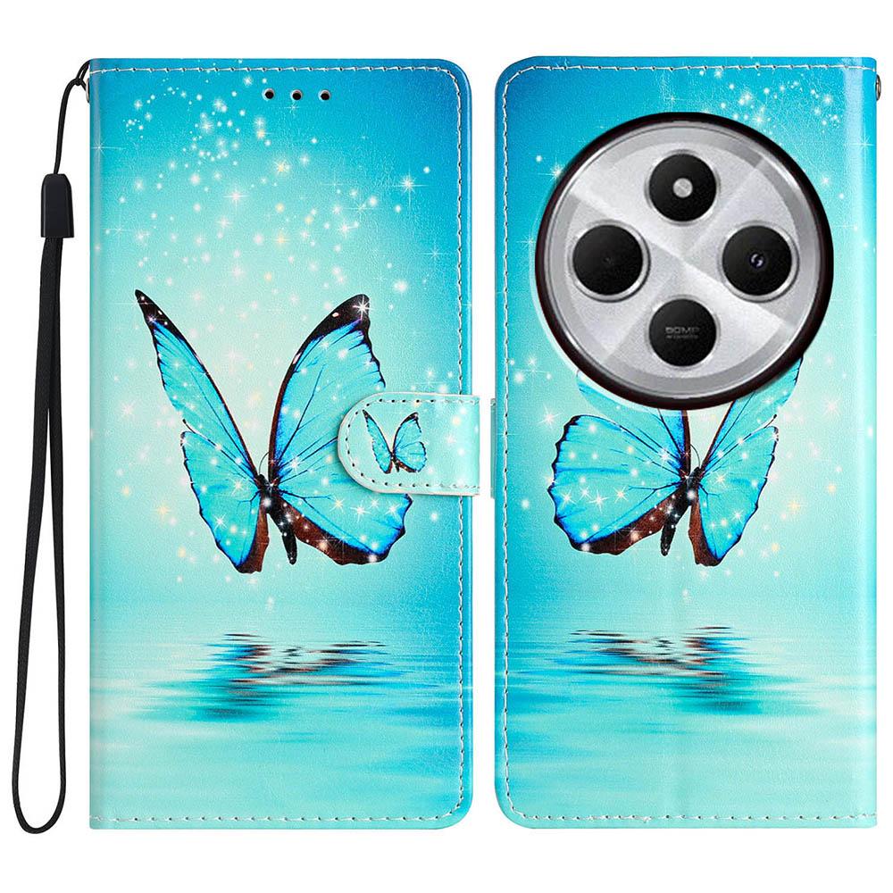 For Xiaomi Redmi A4 5G Wallet Case PU Leather Pattern Printing Stand Phone Cover with Strap