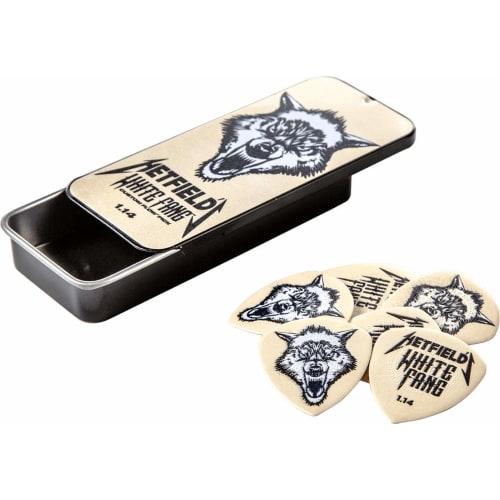 JIM DUNLOP Jim Dunlop James Hetfield 1.14 Pick & Case Set James Hetfield Whitefang Tin 1.14 PH122T114
