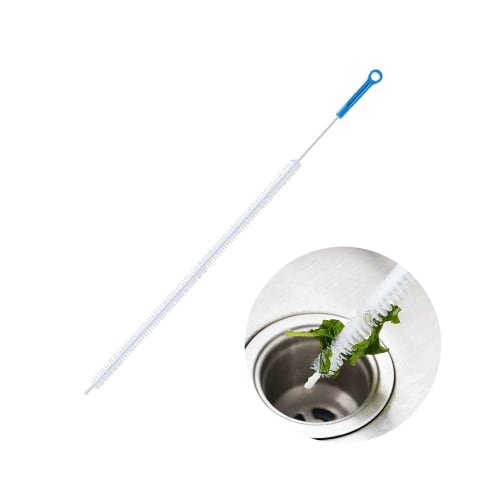 Flexible Pipe Cleaning Brush, Bendable, Long, Thin Brush, Pipe Cleaner Brush, Hair Clog Removal Tool, Suitable for Kitchen, Bathroom, and Floor Drains
