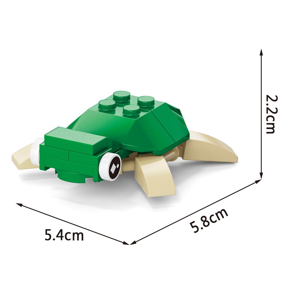 Insect World Animals Scorpion Mantis Ants Spider Birds Marine Animal Building Blocks Toys Desktop Ornaments Bricks Kids Gift